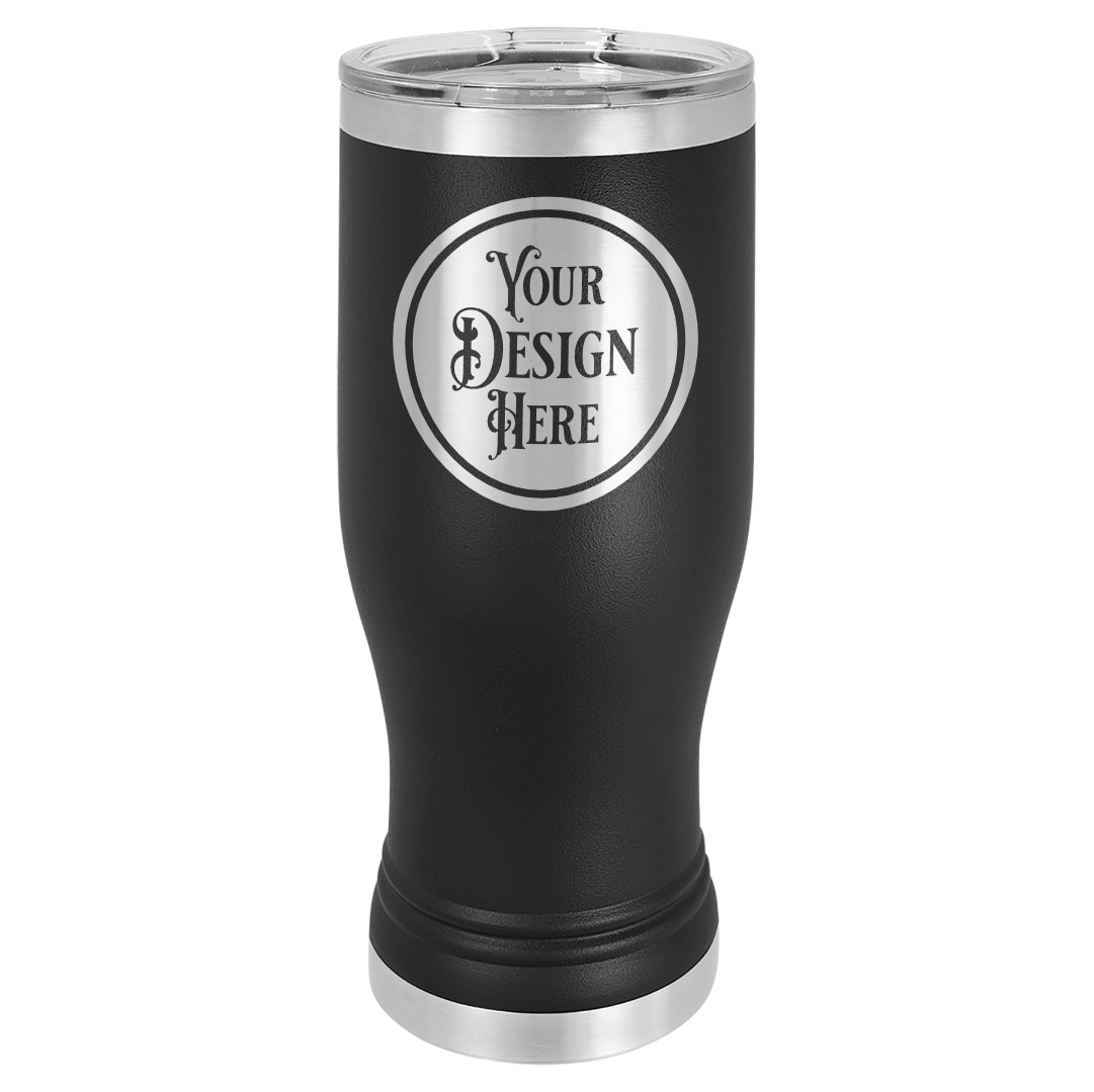 20oz Stainless Steel Pilsner Glass - Custom Laser Engraved