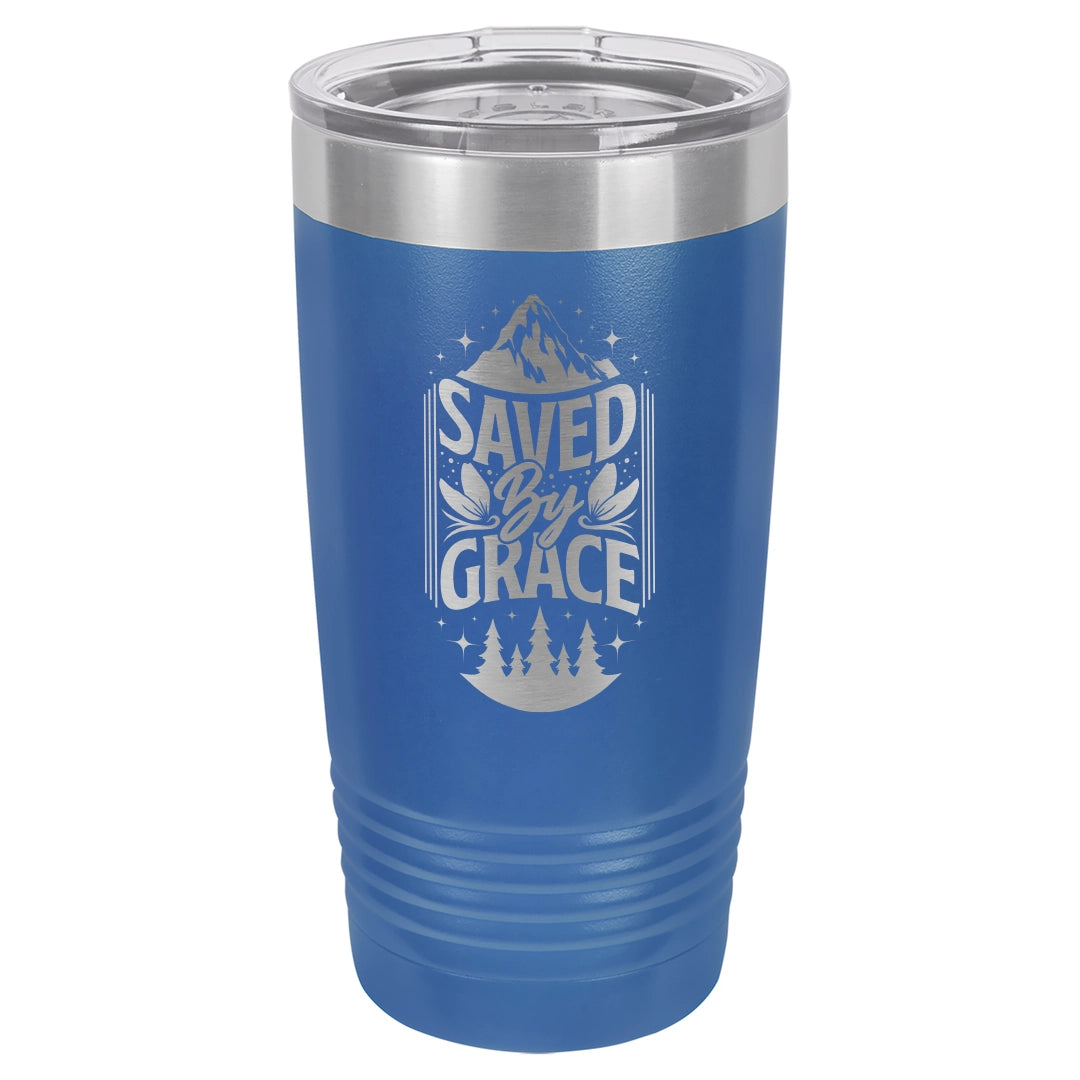 Saved by Grace - Engraved 20oz Stainless Steel Tumbler