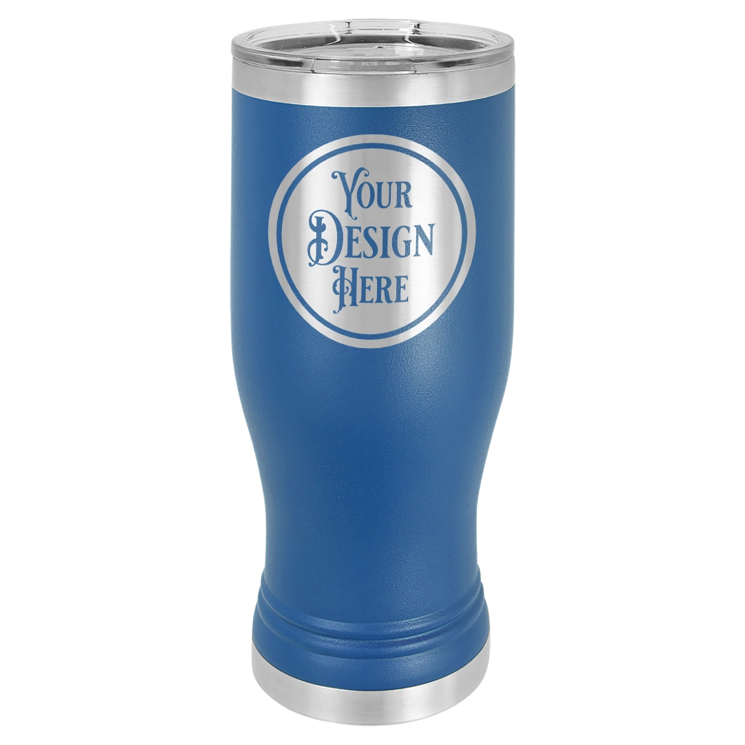 20oz Stainless Steel Pilsner Glass - Custom Laser Engraved