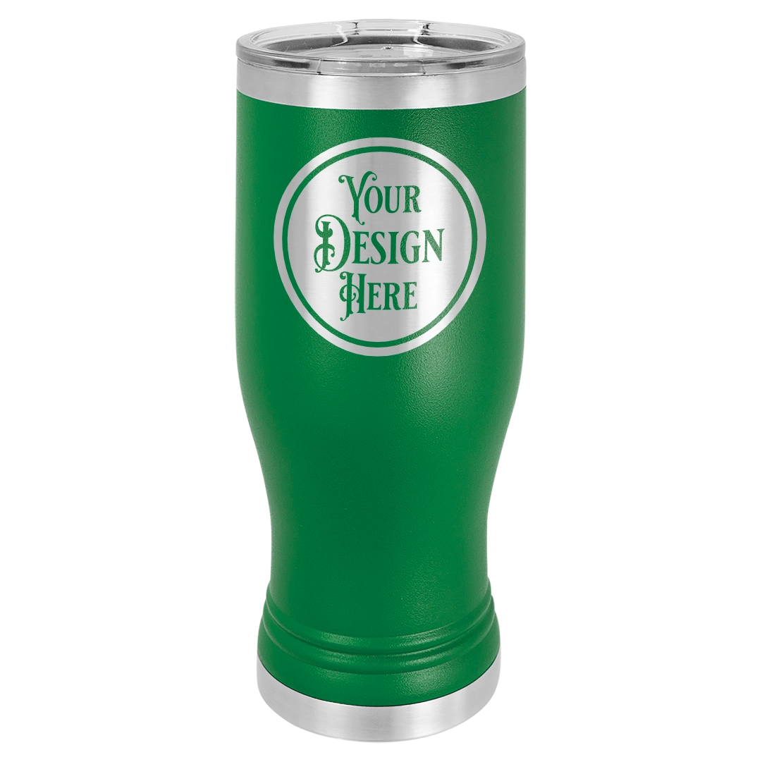 20oz Stainless Steel Pilsner Glass - Custom Laser Engraved