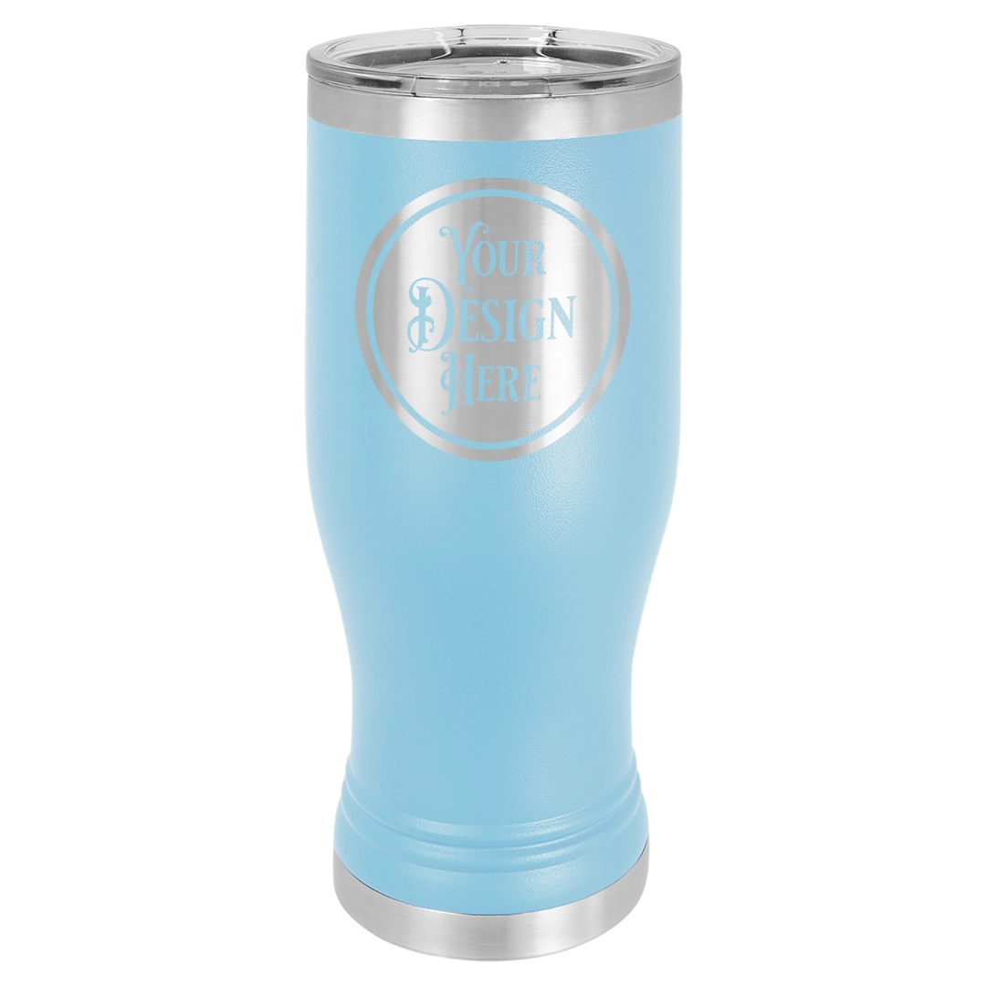 20oz Stainless Steel Pilsner Glass - Custom Laser Engraved