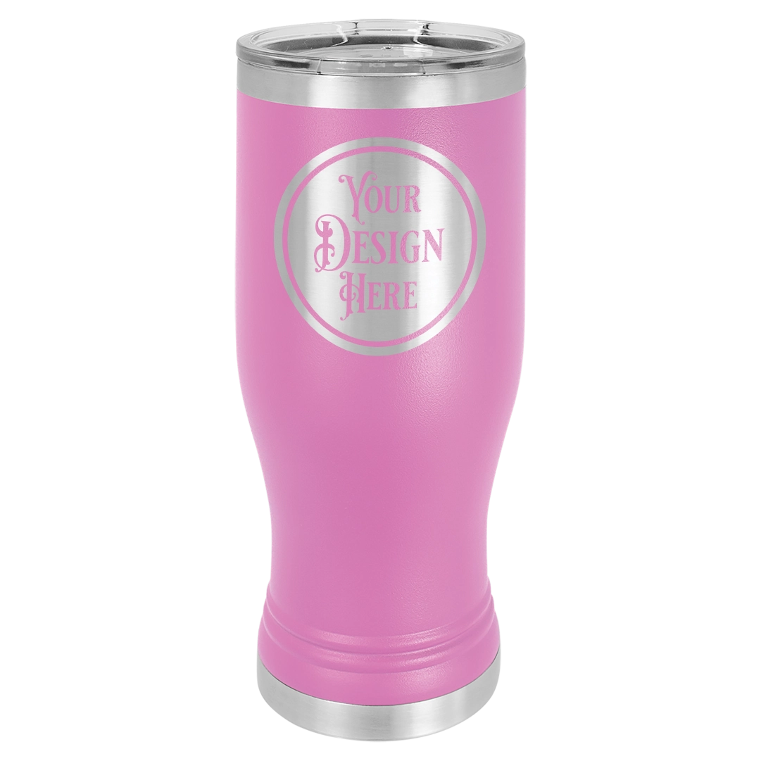 20oz Stainless Steel Pilsner Glass - Custom Laser Engraved