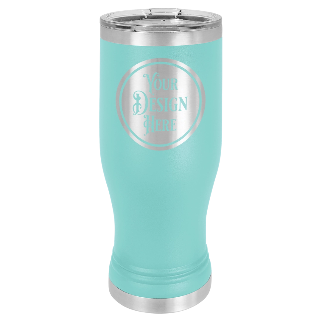 20oz Stainless Steel Pilsner Glass - Custom Laser Engraved