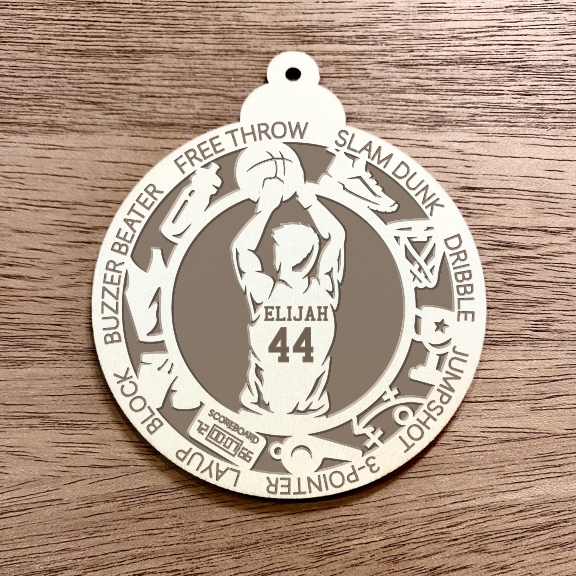 Personalized Basketball Ornament