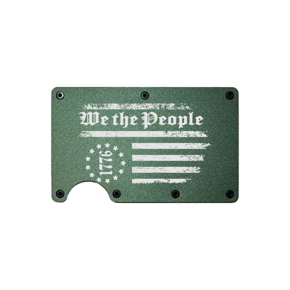 We The People 1776 - Metal Minimalist Wallet - RFID Blocking
