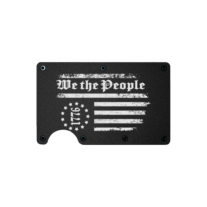 We The People 1776 - Metal Minimalist Wallet - RFID Blocking
