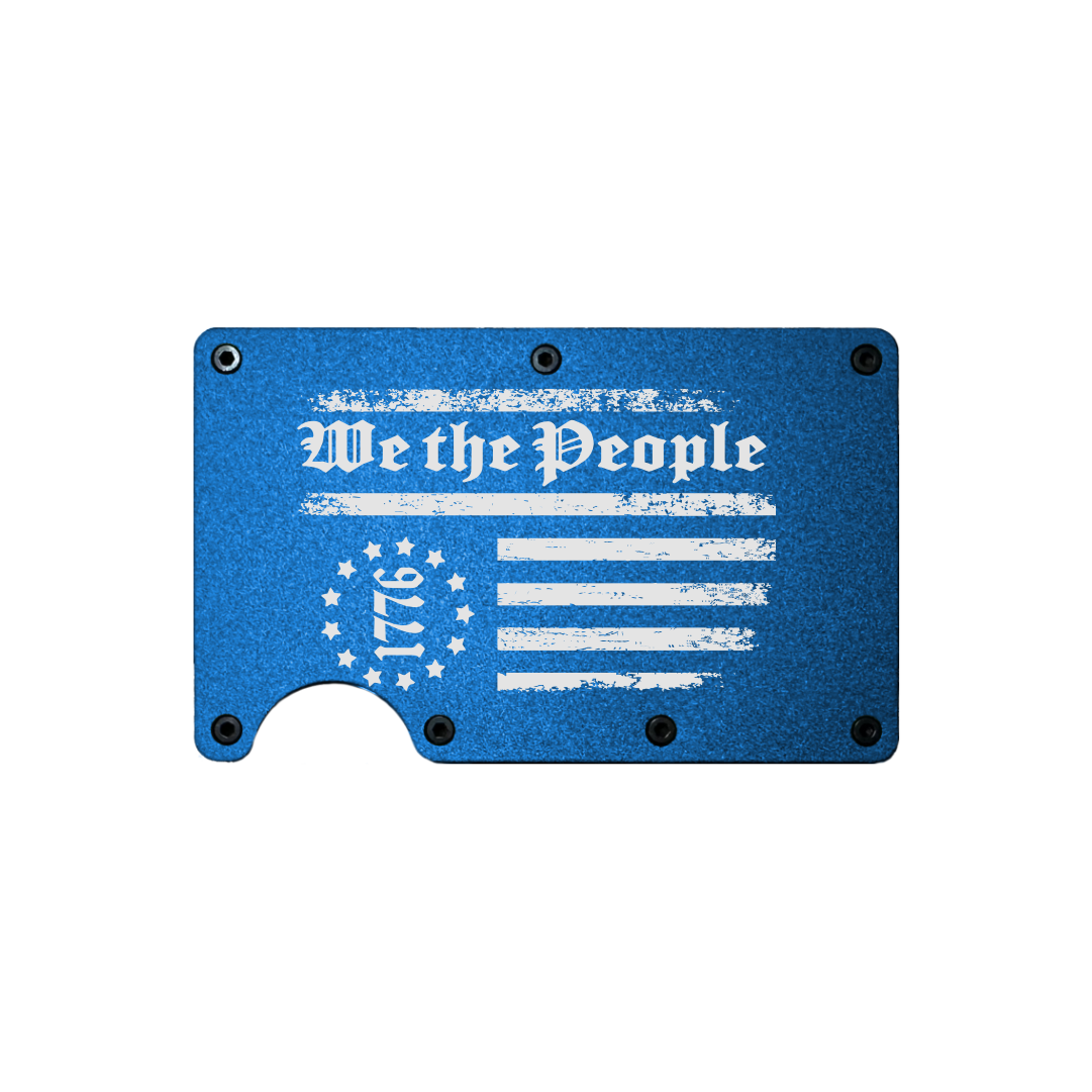 We The People 1776 - Metal Minimalist Wallet - RFID Blocking