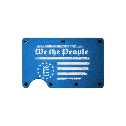We The People 1776 - Metal Minimalist Wallet - RFID Blocking