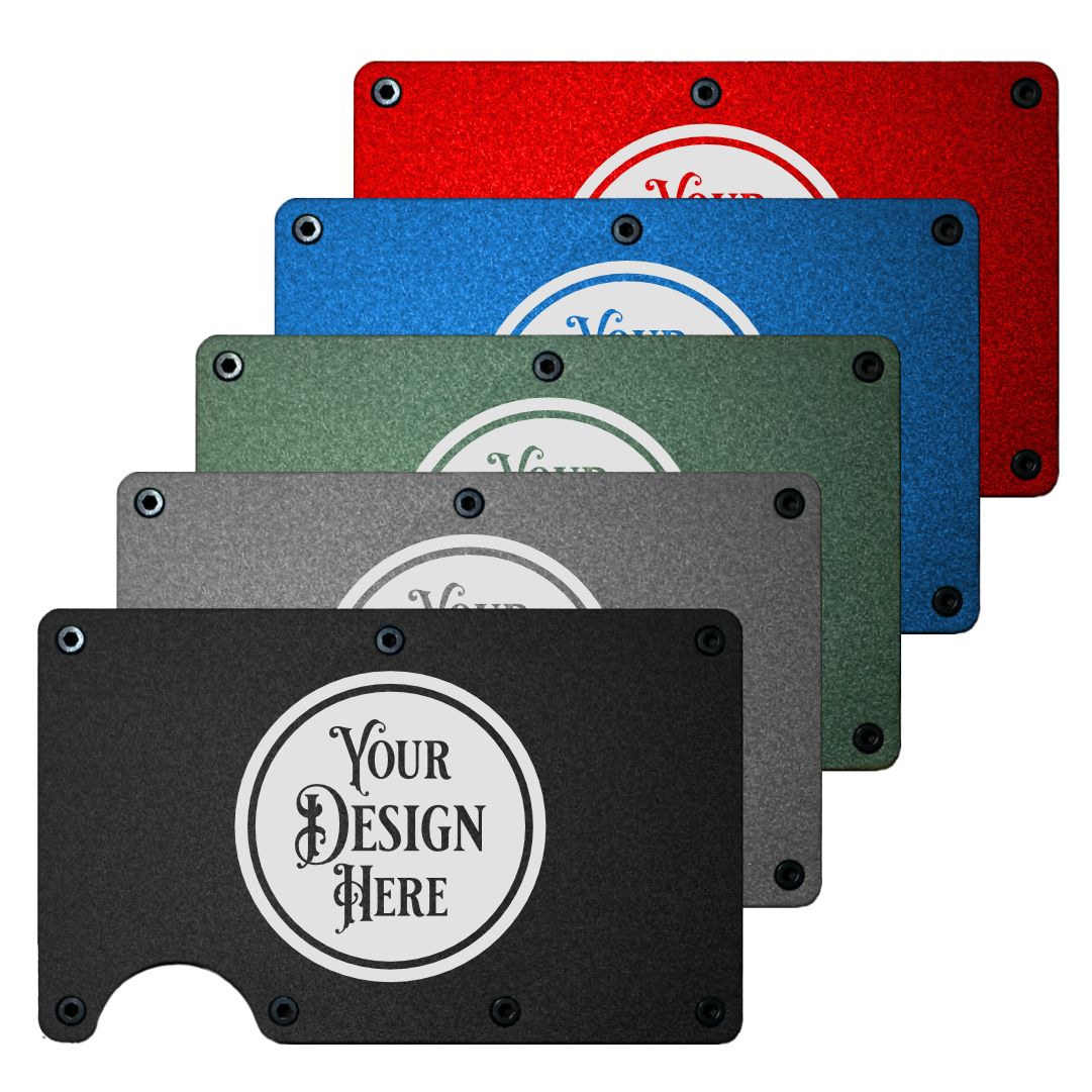 Metal Minimalist Wallet - RFID Blocking - Custom Laser Engraved