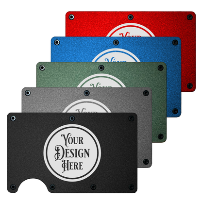 Metal Minimalist Wallet - RFID Blocking - Custom Laser Engraved