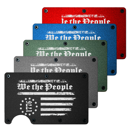 We The People 1776 - Metal Minimalist Wallet - RFID Blocking