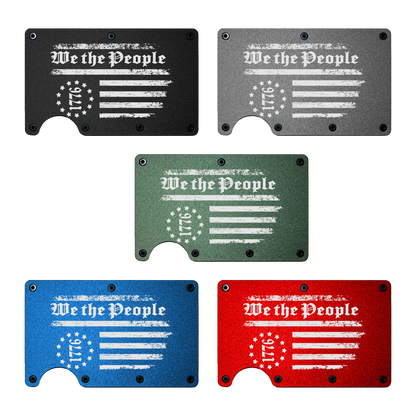 We The People 1776 - Metal Minimalist Wallet - RFID Blocking