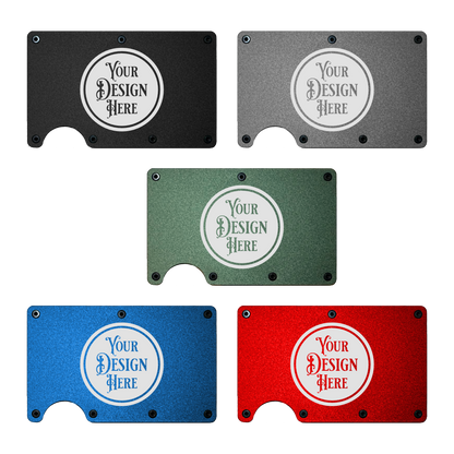 Metal Minimalist Wallet - RFID Blocking - Custom Laser Engraved