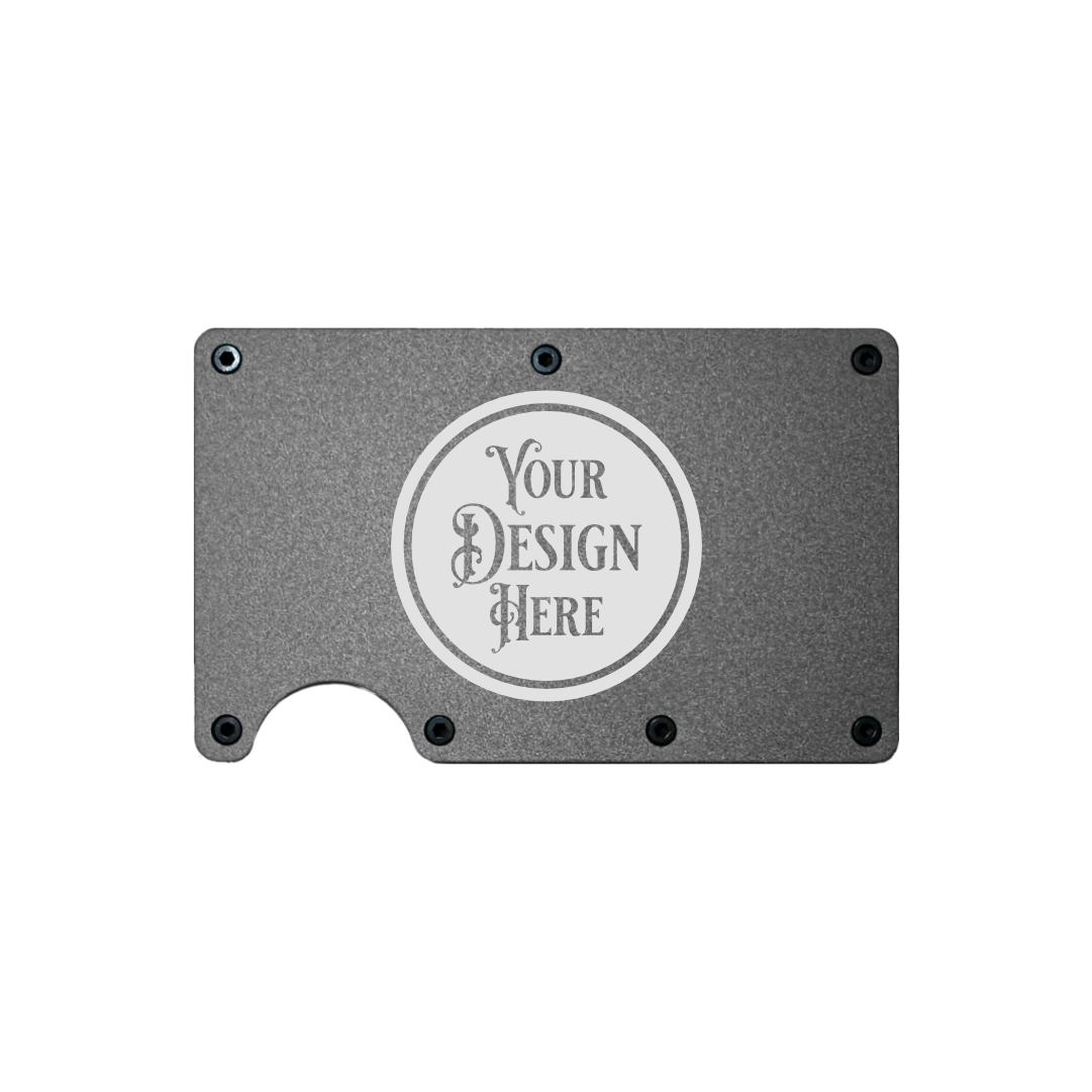 Metal Minimalist Wallet - RFID Blocking - Custom Laser Engraved