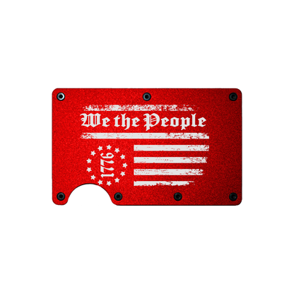 We The People 1776 - Metal Minimalist Wallet - RFID Blocking