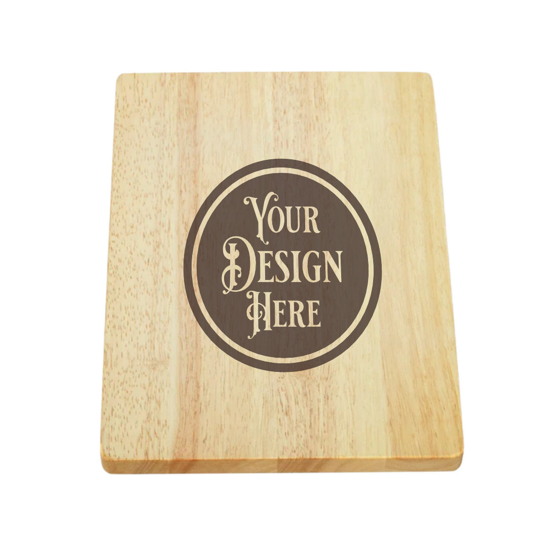 Solid Wood Cutting Board (13.75" x 9.75") - Custom Laser Engraved