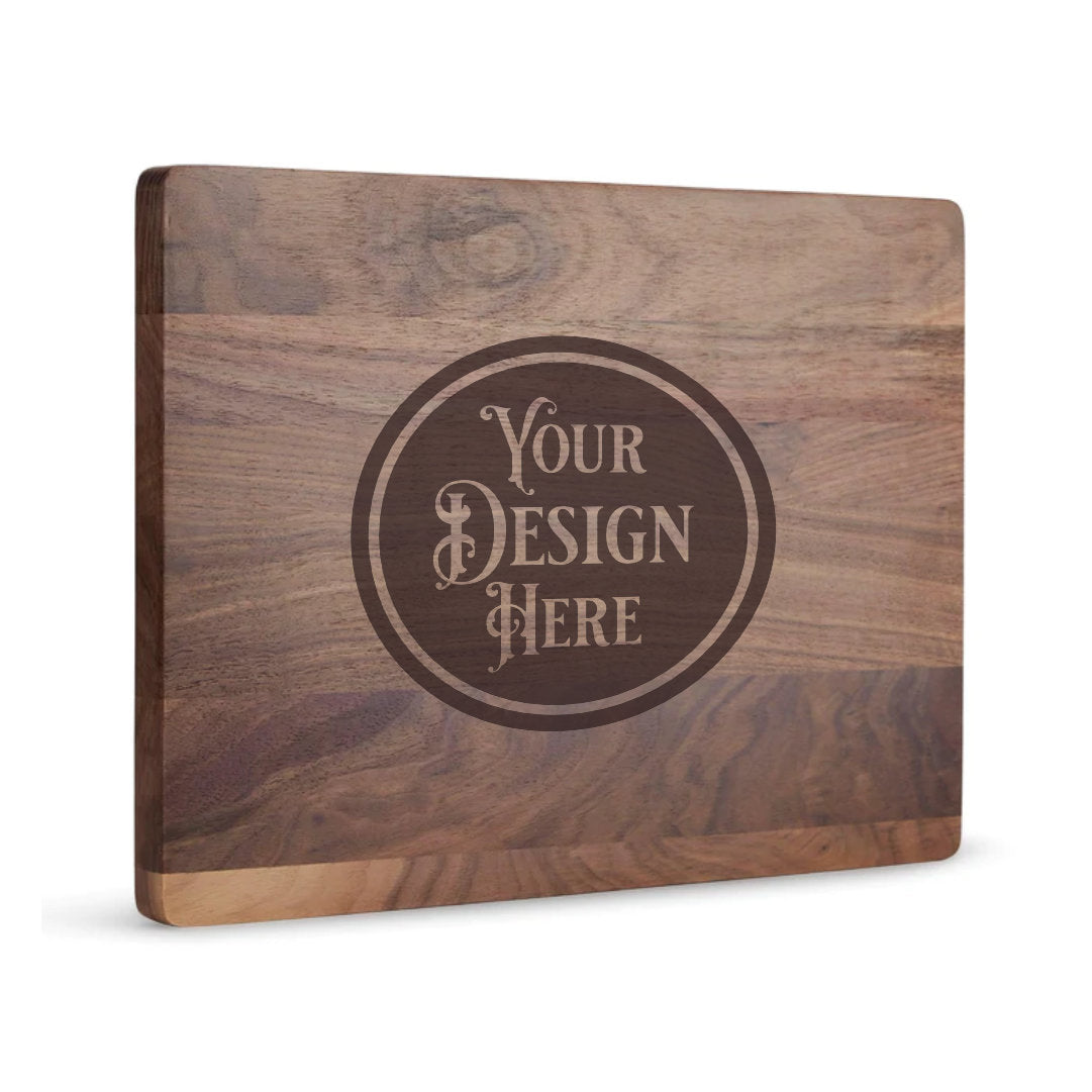 Solid Wood Cutting Board (13.75" x 9.75") - Custom Laser Engraved