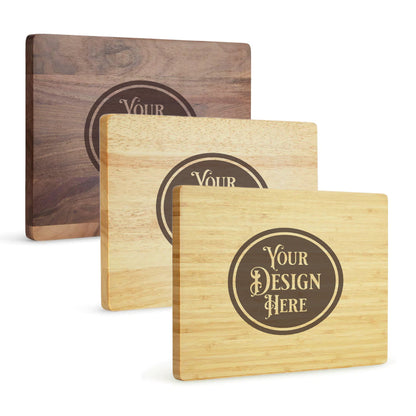 Solid Wood Cutting Board (13.75" x 9.75") - Custom Laser Engraved