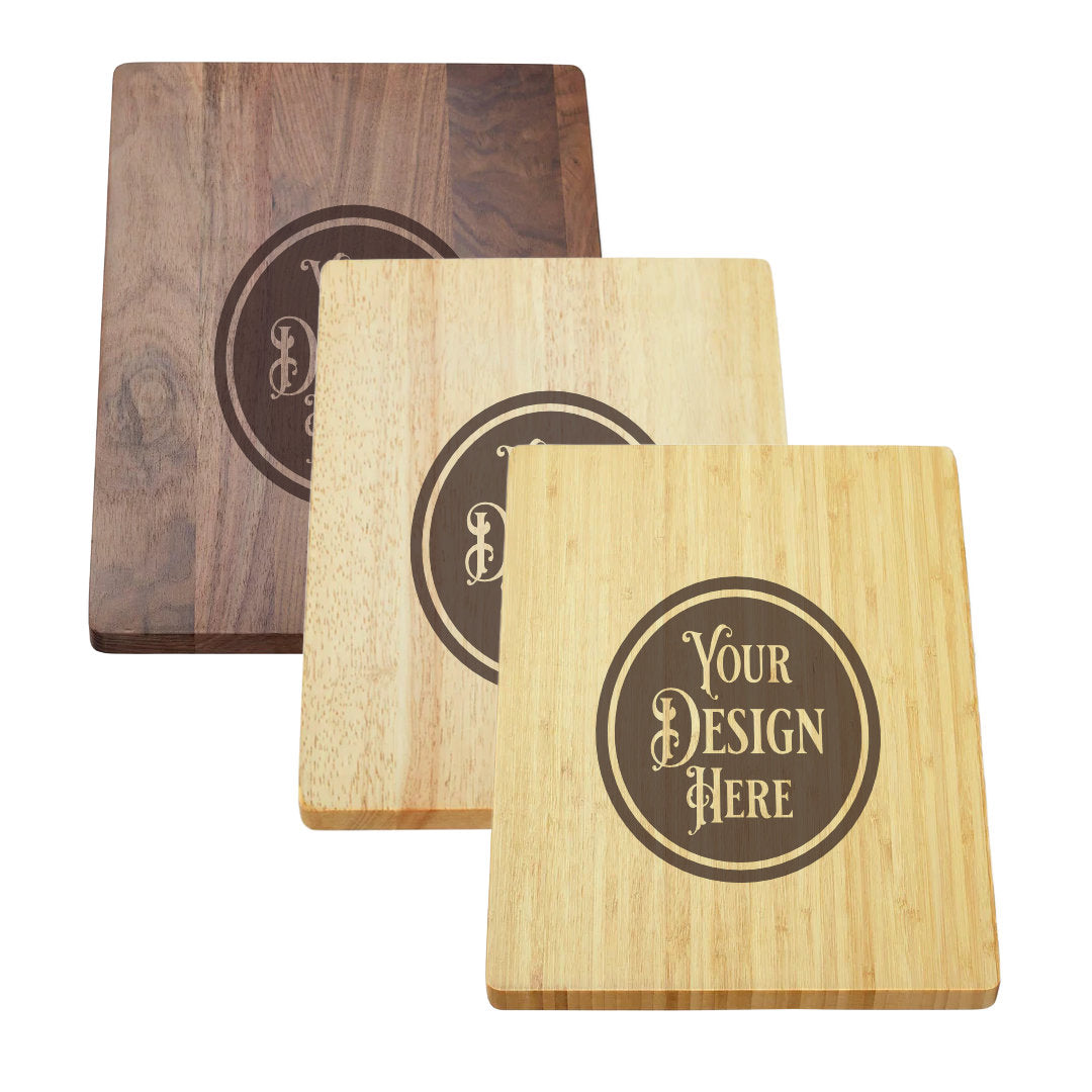 Solid Wood Cutting Board (13.75" x 9.75") - Custom Laser Engraved