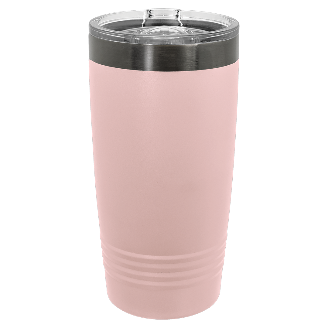 20 oz Ghost Black tumbler, Blush