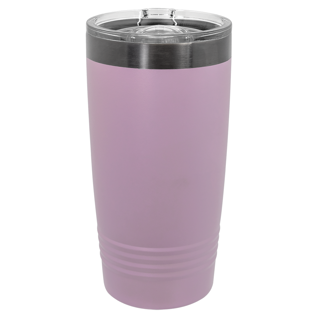20 oz Ghost Black tumbler, Moody Lilac