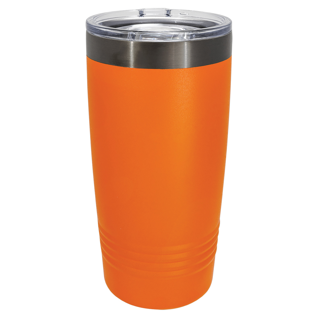 20 oz Ghost Black tumbler, Orange