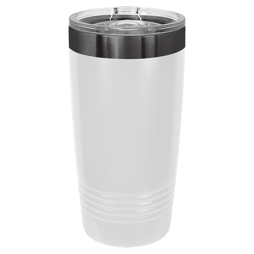 20 oz Ghost Black tumbler, White