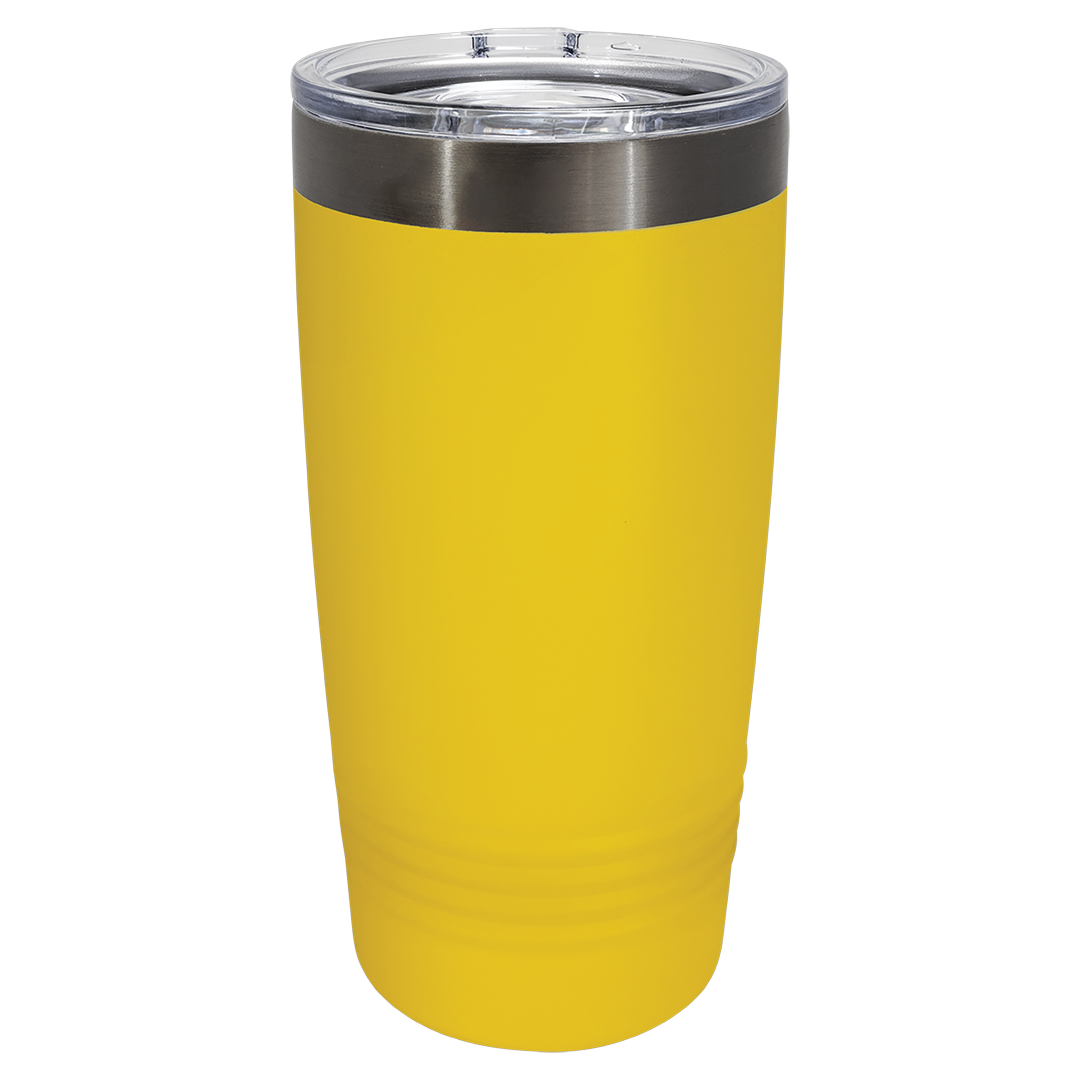 20 oz Ghost Black tumbler, Yellow