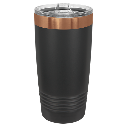 20 oz Rose Gold tumbler, Black