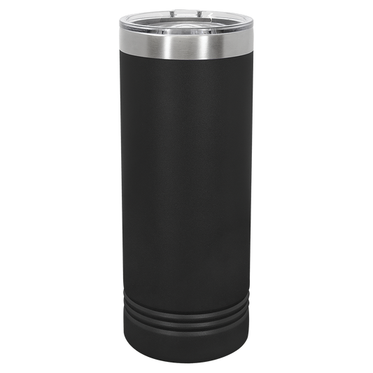 22 oz skinny tumbler, Black