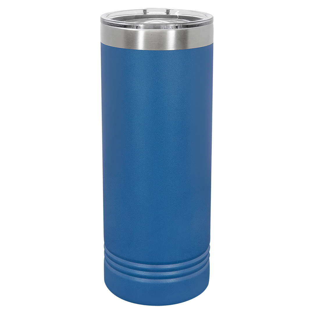 22 oz skinny tumbler, Royal Blue