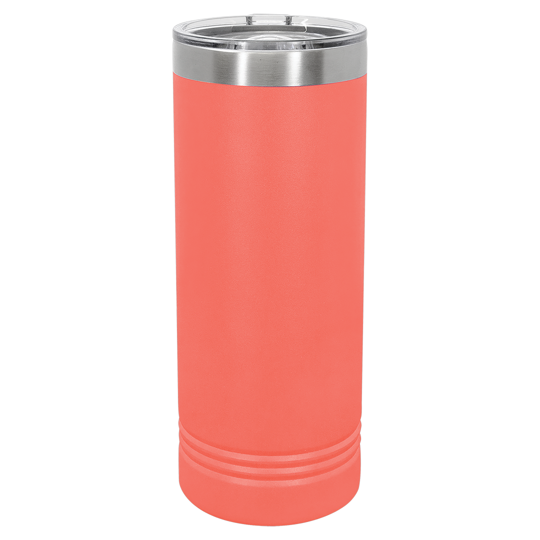 22 oz skinny tumbler, Coral