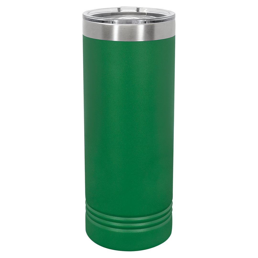 22 oz skinny tumbler, Green