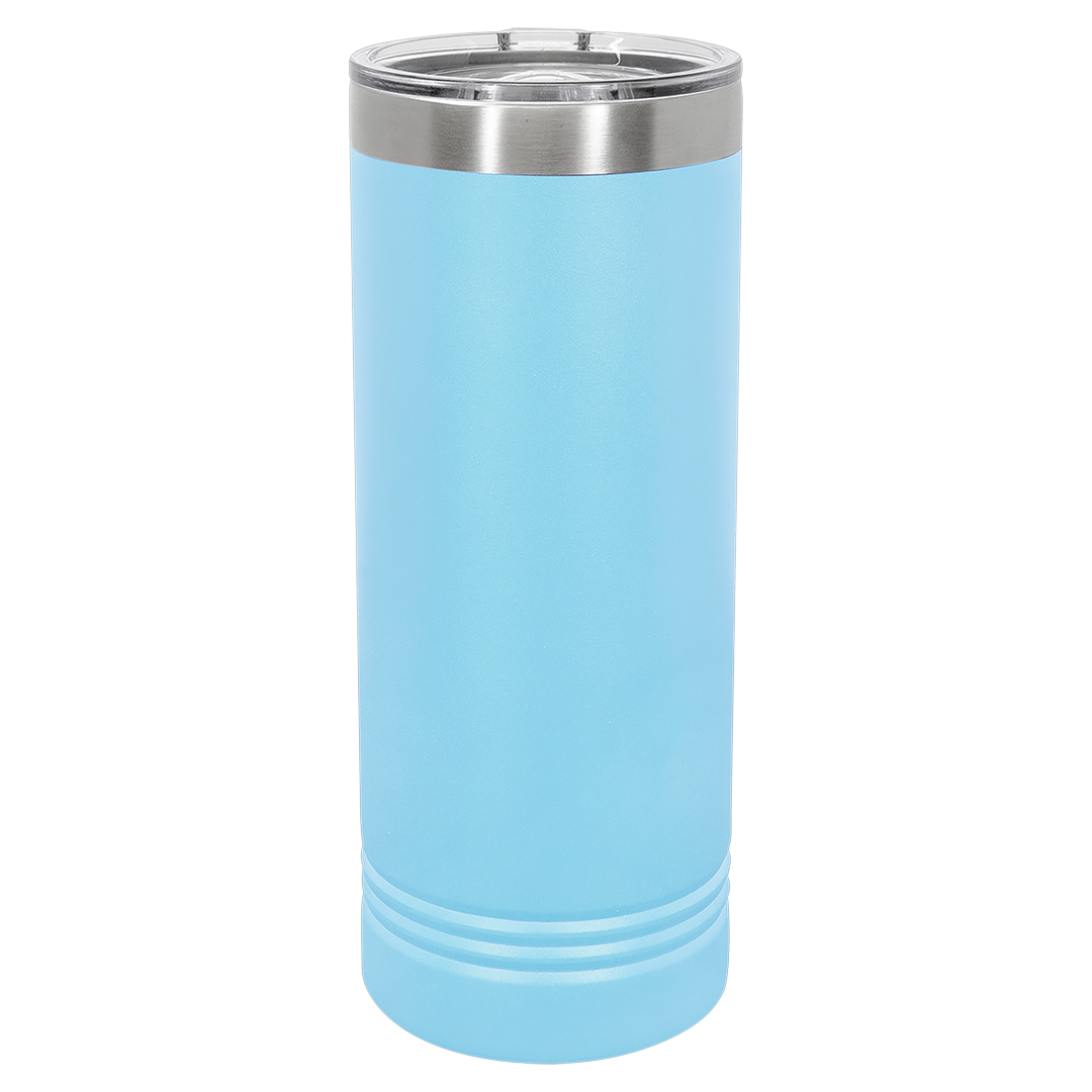 22 oz skinny tumbler, Light Blue