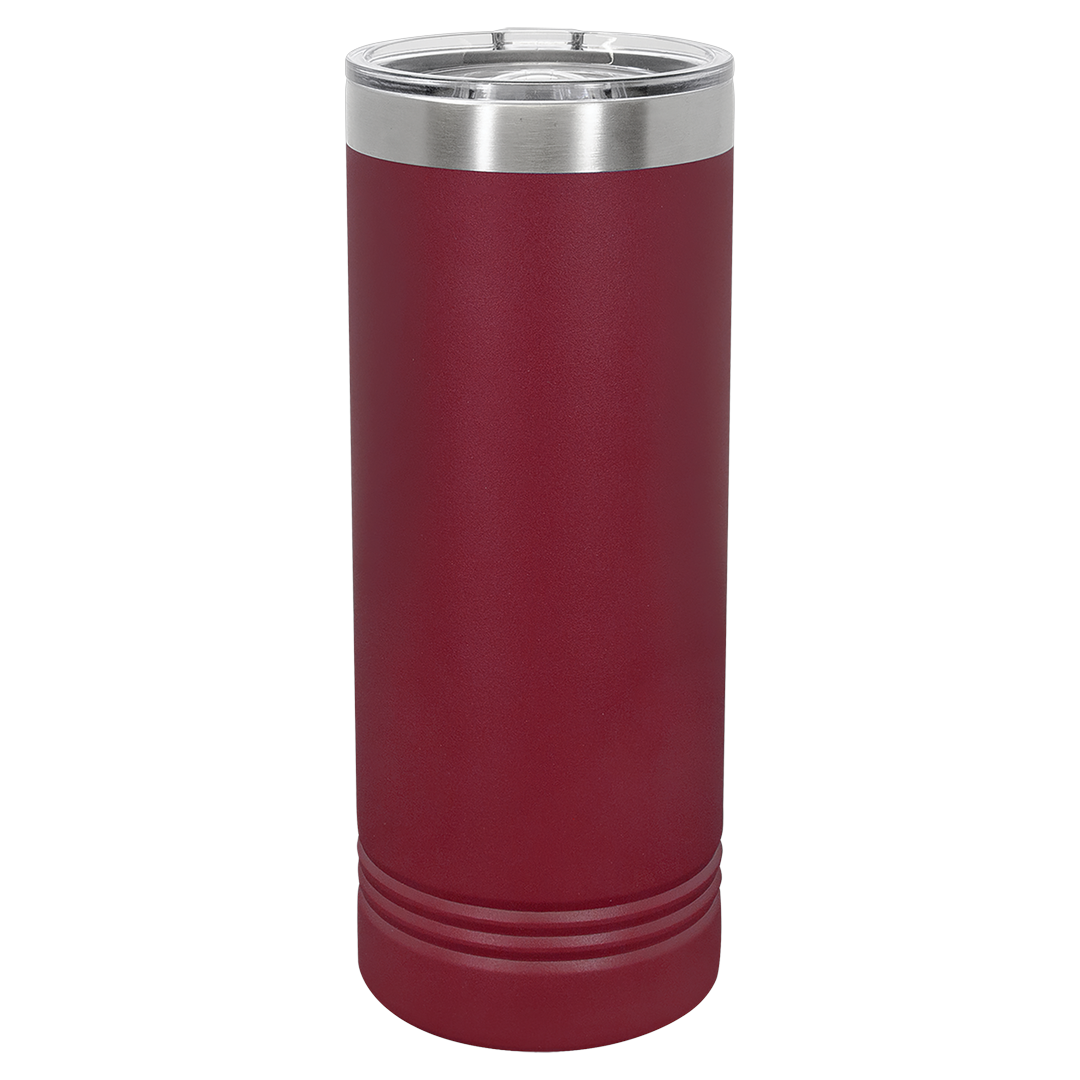 22 oz skinny tumbler, Maroon