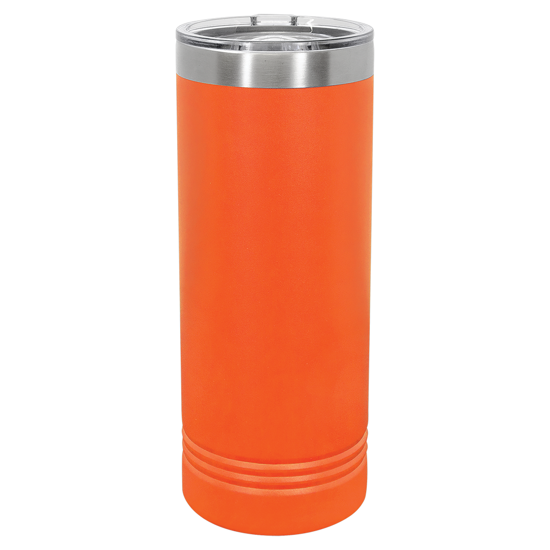 22 oz skinny tumbler, Orange