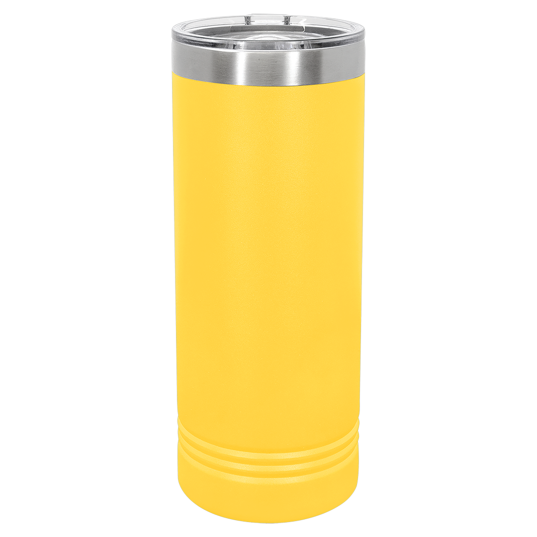 22 oz skinny tumbler, Yellow