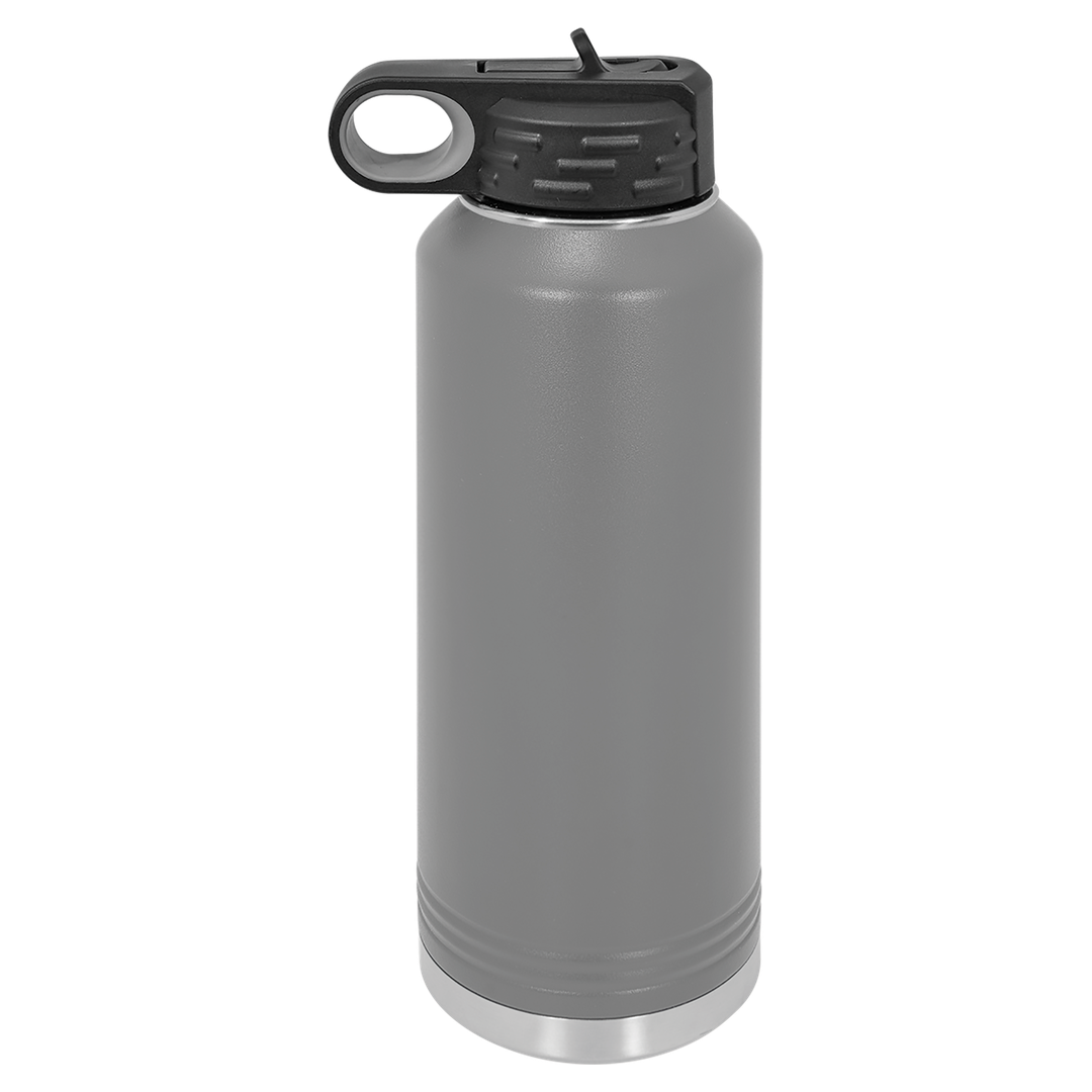 40 oz water bottle, Gray