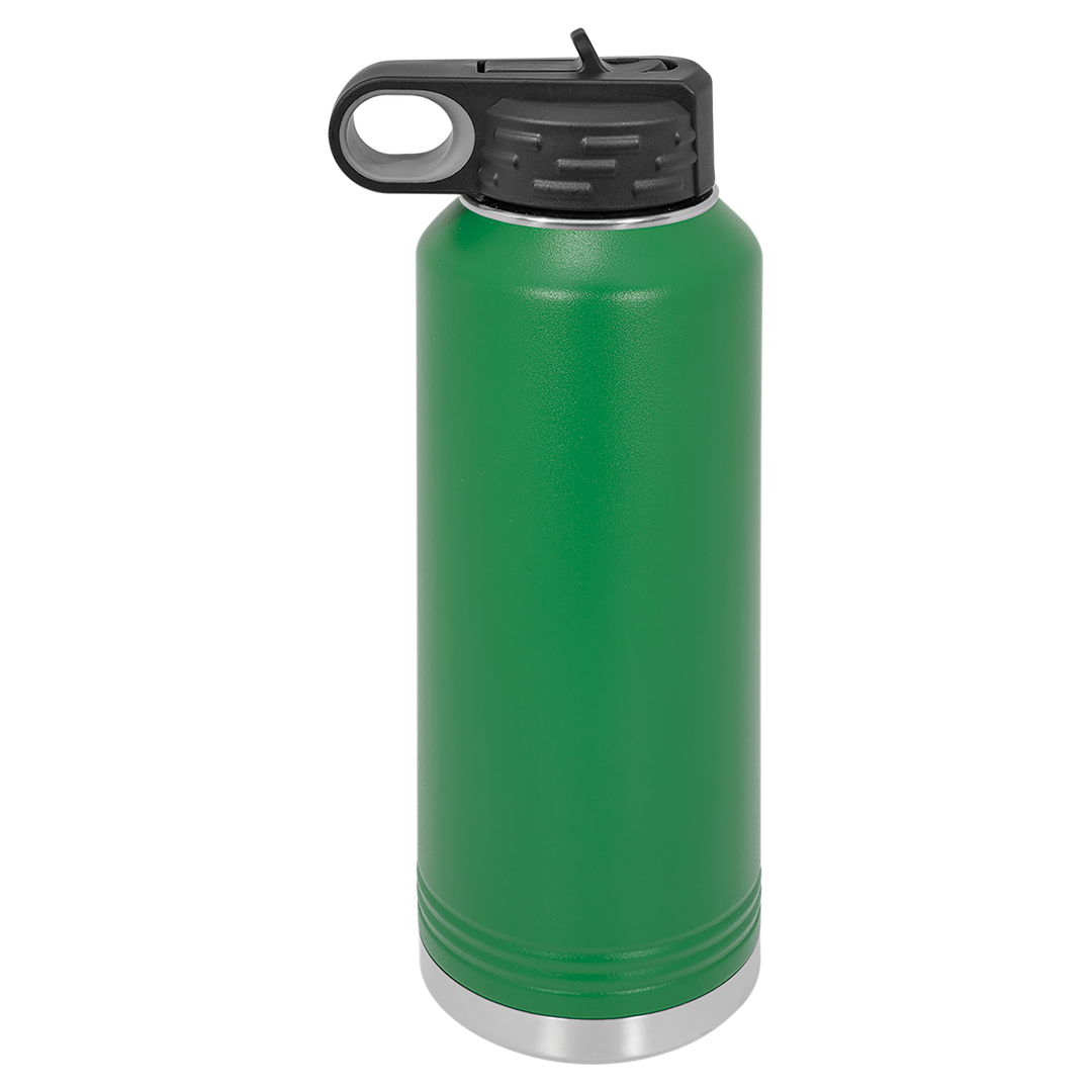 40 oz water bottle, Green