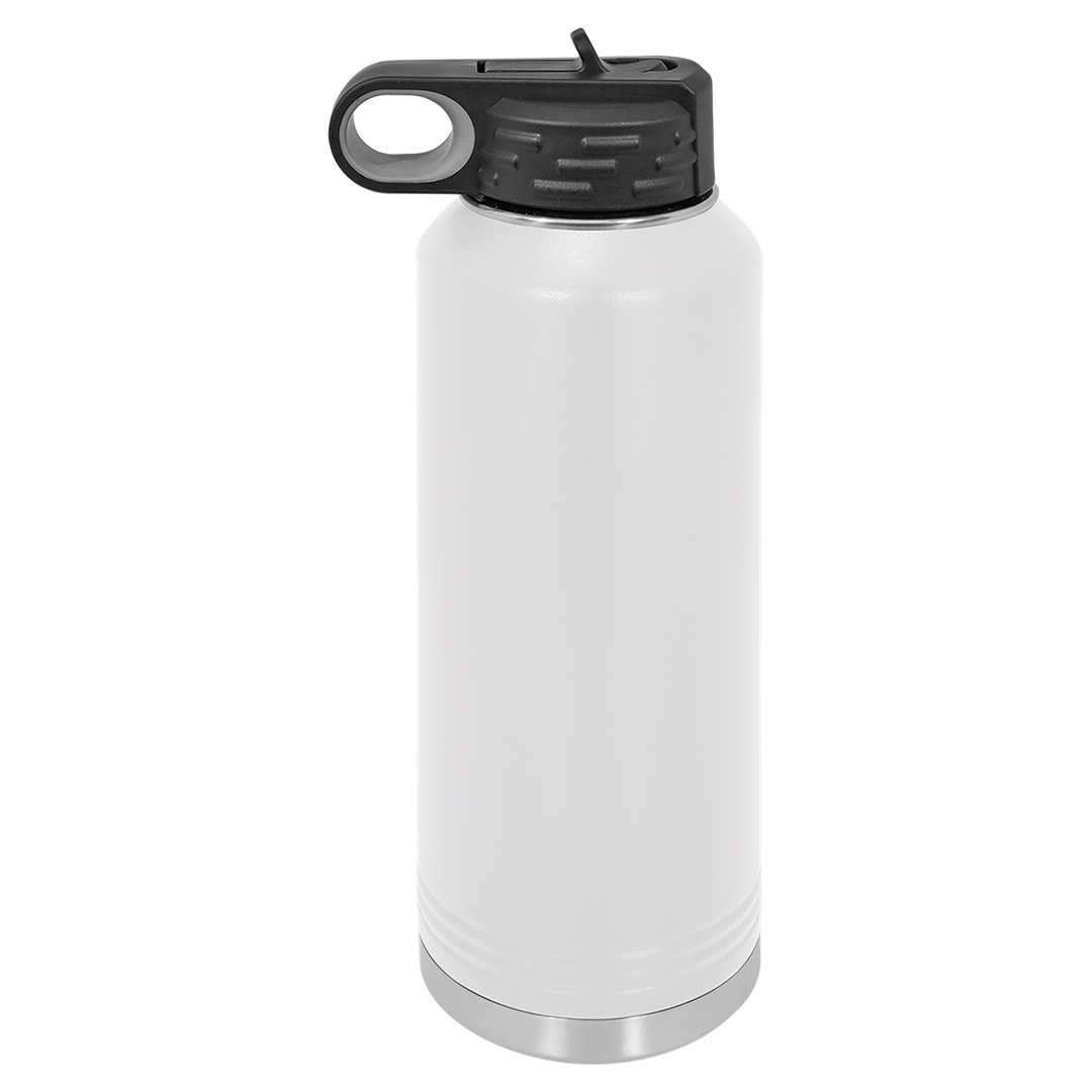 40 oz water bottle, White