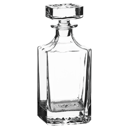 750 ml square glass decanter
