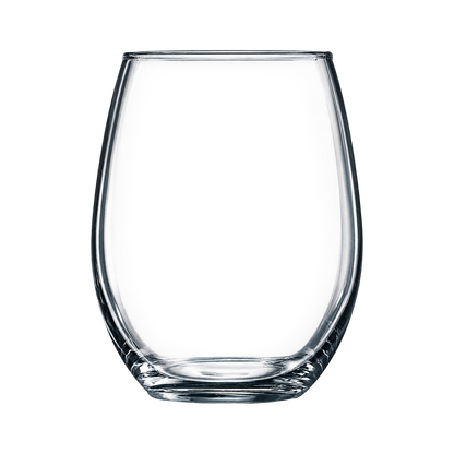 15 oz stemless wine glass