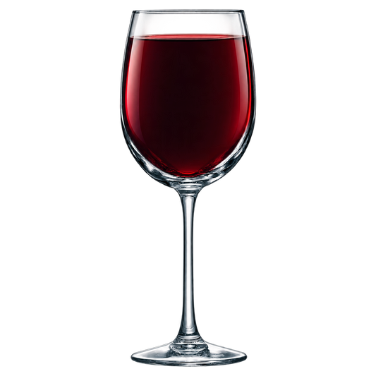 19 oz wine glass with red wine