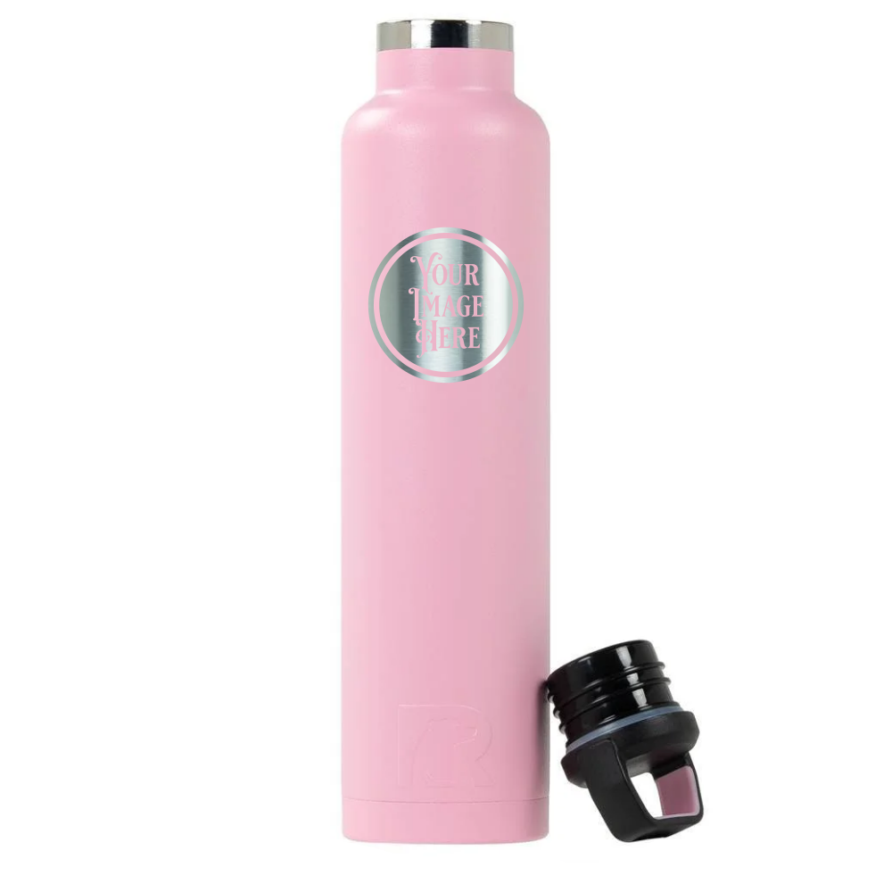 Skechers Laser Engraved Sport Water Bottle Pink